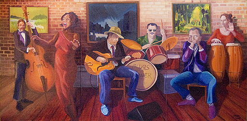 Painting of Musicians