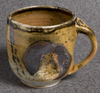 Shino glazed mug